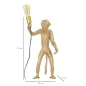LAMPA STOŁOWA MONKEY ZŁOTA 26X34X55 cm